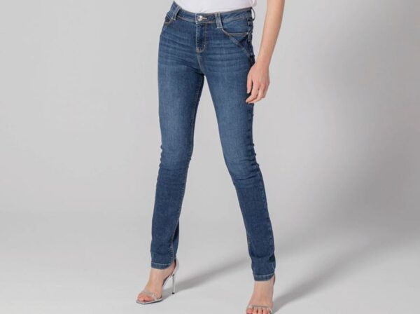 22DJULIABF - Dark Blue Push Up Jeans